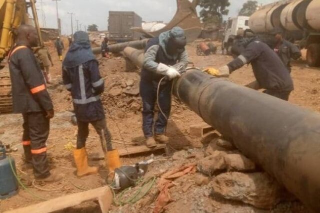 Laying of 18-inch x 8KM and 12-inch x Approx. 2KM Natural Gas Pipeline Along Lagos-Ibadan Expressway — Enikkom Construction Ltd / NIPCO Gas Limited — November 2022